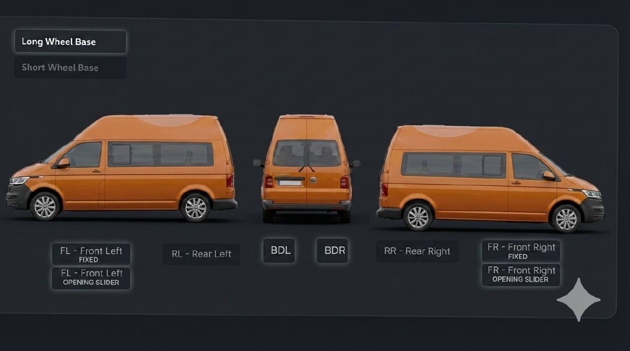 Van 4-view reference